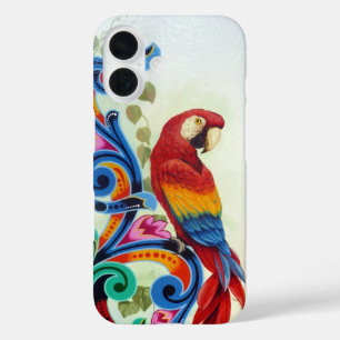 Coques iPhone 16 perroquet