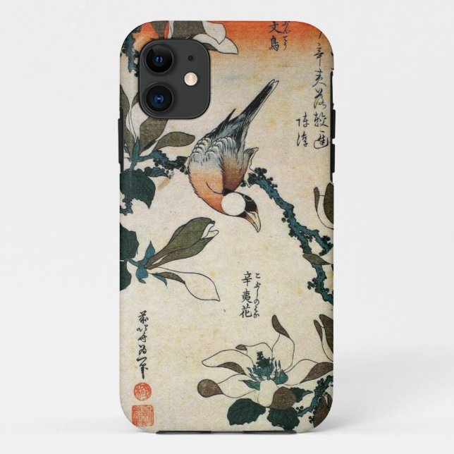Coques Case-Mate iPhone Perroquet et fleurs (Dos)