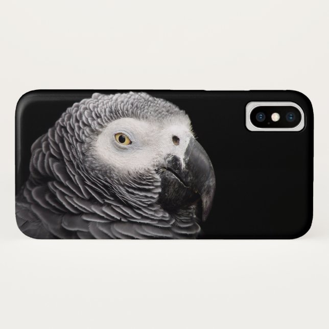 Coques Case-Mate iPhone Perroquet Gris Africain (Dos (Horizontal))