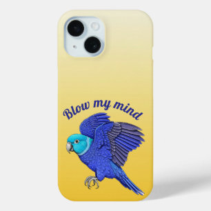 Coque Case-Mate iPhone Perroquet Volant Bleu Graphisme Jaune