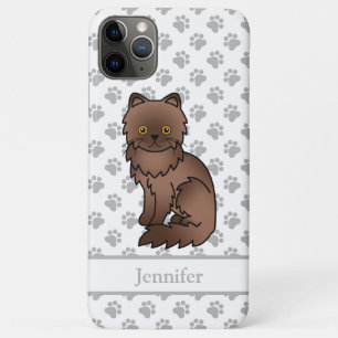 Case-Mate iPhone Case Persan au Chocolat Chat de Dessin Animé Mignon & N
