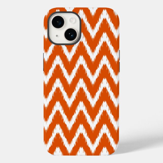 Coques Case-Mate iPhone Persimmon Asian Moods Ikat Chevrons (Verso)