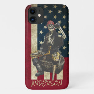 Case-Mate iPhone Case Personalisé American Skeleton Pirate