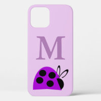 Personalisé Ladybug mou violet