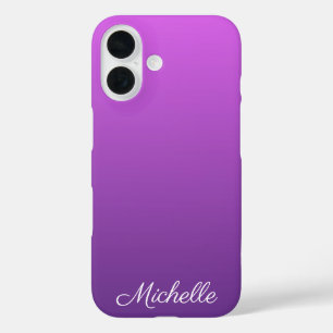 Coque Pour iPhone 16 Personalisé violet ombre