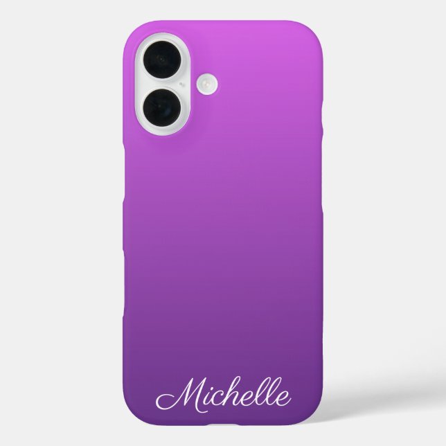 Coques Case-Mate iPhone Personalisé violet ombre (Verso)