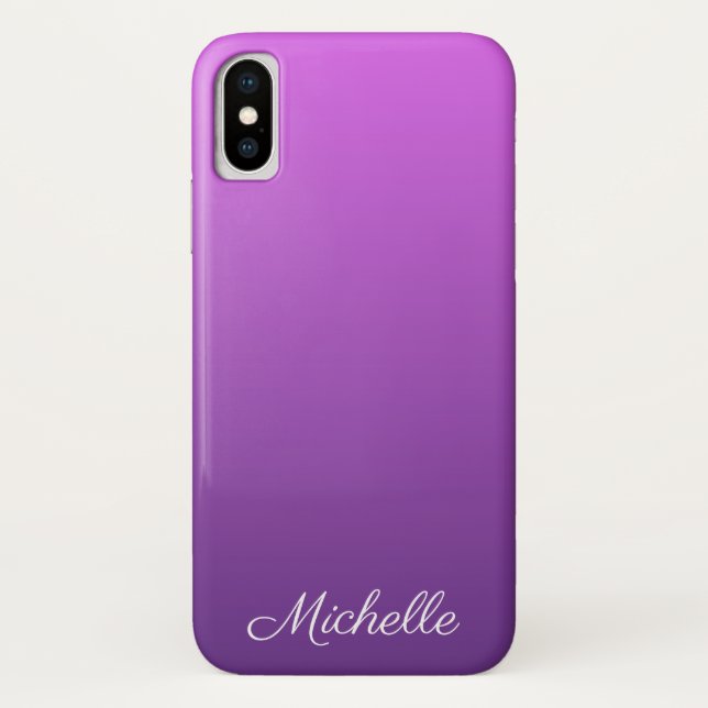Coques Case-Mate iPhone Personalisé violet ombre (Dos)