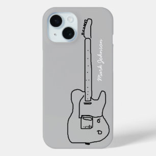 Coque Case-Mate iPhone personalized black guitar