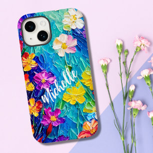 Coque Case-Mate iPhone Personalized Colorful Oil Painting Flowers