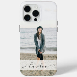 Coque Case-Mate iPhone Personalized Elegant Modern Photo and Name