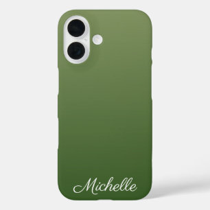 Coque Pour iPhone 16 Personalized green