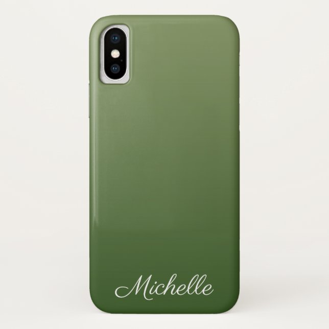 Coques Case-Mate iPhone Personalized green (Dos)