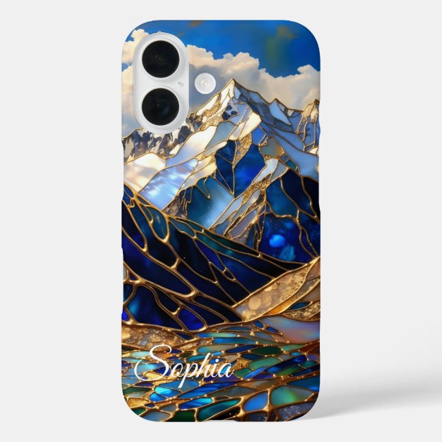 Coques Case-Mate iPhone Personalized Mountain Sunset Phone Case (Verso)