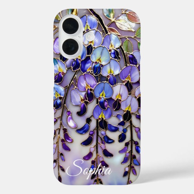 Coques Case-Mate iPhone Personalized Wisteria Floral Phone Case (Verso)