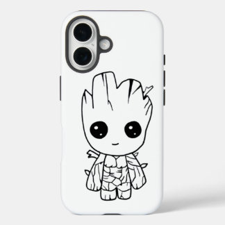 Coque Pour iPhone 16 Personnage de dessin animé d'arbre mignon | Nature