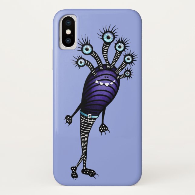 Coques Case-Mate iPhone Personnage de dessin animé drôle de monstre (Dos)