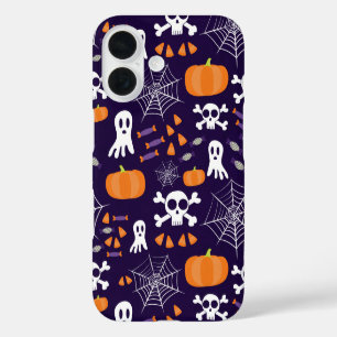 Coque Pour iPhone 16 Personnages amusants et effrayants d'Halloween