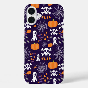 Coque Pour iPhone 16 Plus Personnages amusants et effrayants d'Halloween