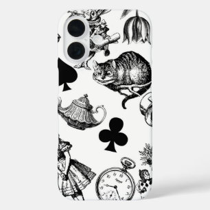Coque Pour iPhone 16 Personnages classiques d'Alice aux pays des mervei