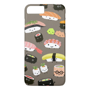 Coque Case-Mate Pour iPhone Personnages de Kawaii Sushi Assortés Drôle et Mi