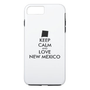 Coque iPhone 8 Plus/7 Plus Personnalisable CONSERVEZ CALME et AMOUR NOUVEAU M