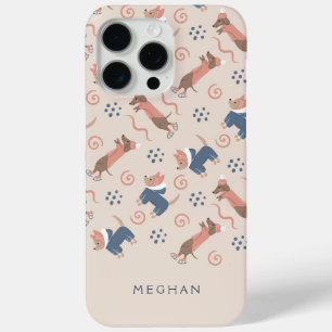 Coque Case-Mate iPhone Personnalisable Cute Dachshund & Terrier