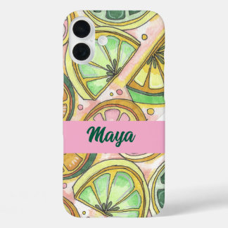 Coque Pour iPhone 16 Plus Personnalisable Limey jaune Phonecase