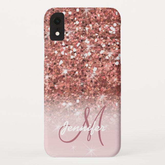 Coques Case-Mate iPhone Personnalisation de la Parties scintillant d'or de (Dos)