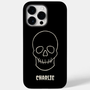 Coque Case-Mate iPhone Personnalisation du crâne - Noir de chauve-souris 