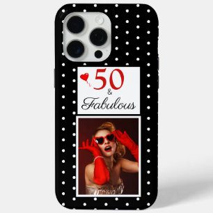 Coque Case-Mate iPhone Personnalisé 50 et fabuleux Photo Rouge 50e annive