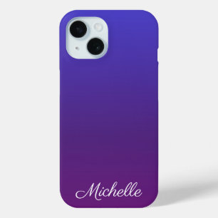 Coque Case-Mate iPhone Personnalisé bleu et violet ombre