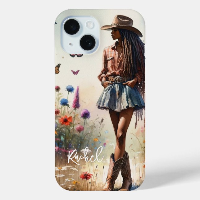 Coques Case-Mate iPhone Personnalisé Boho Cowgirl (Verso)