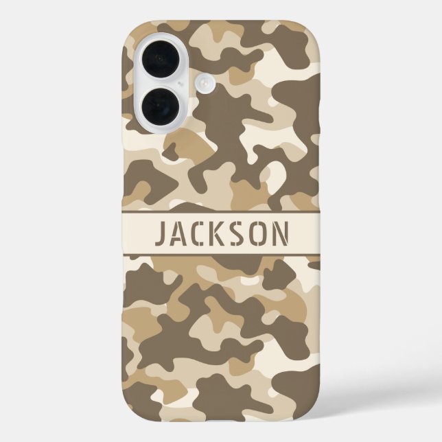 Coques Case-Mate iPhone Personnalisé camouflage du désert (Verso)