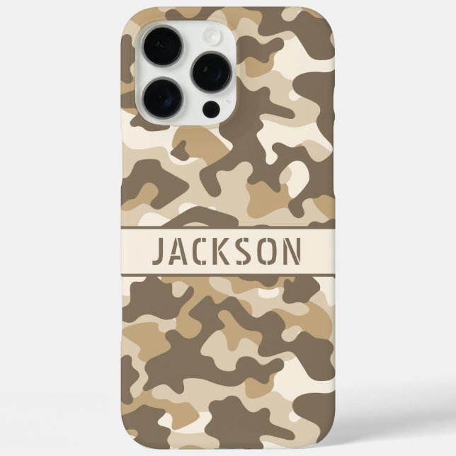 Coques Case-Mate iPhone Personnalisé camouflage du désert (Verso)
