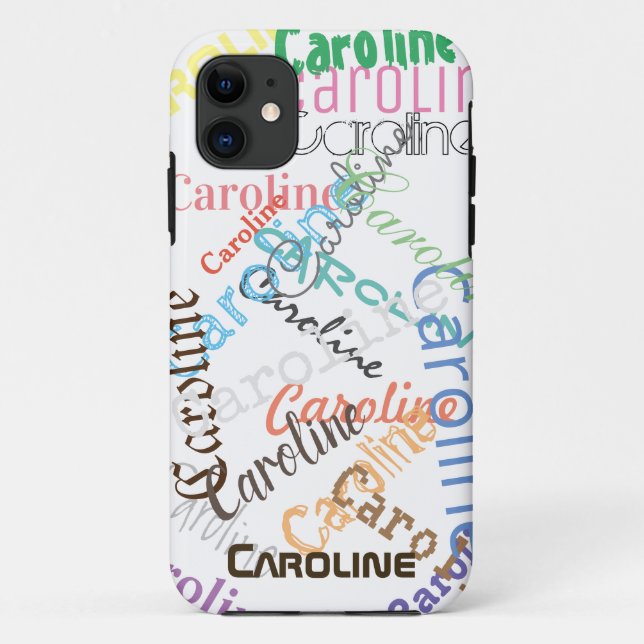 Coques Case-Mate iPhone Personnalisé Caroline Nom Iphone case cadeau (Dos)