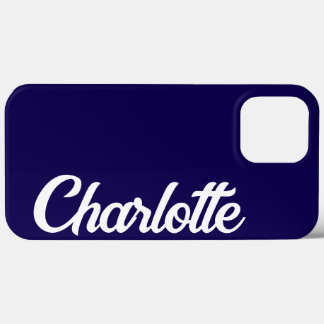Case-Mate iPhone Case Personnalisé Classique Élégant Monogramme Bleu Fon