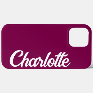 Case-Mate iPhone Case Personnalisé Classique Élégant Monogramme Vin iPho