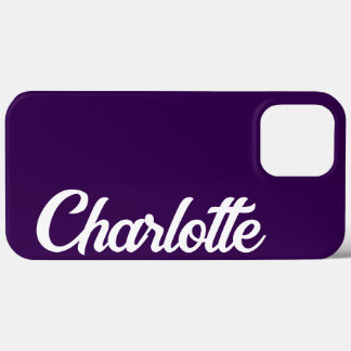 Case-Mate iPhone Case Personnalisé Classique Élégant Monogramme Violet F