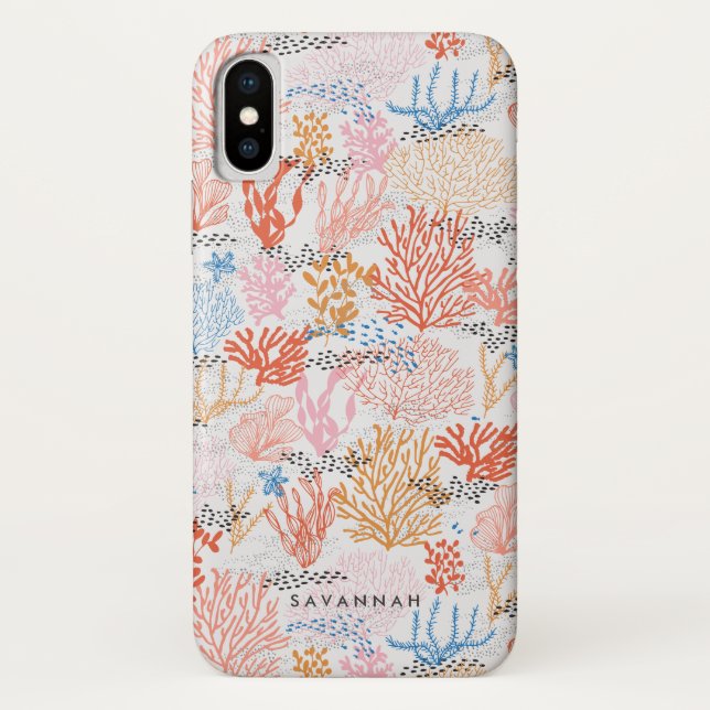 Coques Case-Mate iPhone Personnalisé | Corail Reef (Dos)