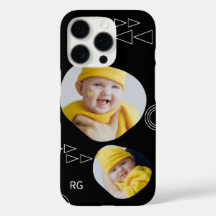 Coque iPhone 16 Pro Personnalisé deux photo Abstrait