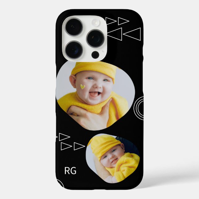 Coques Case-Mate iPhone Personnalisé deux photo Abstrait (Verso)