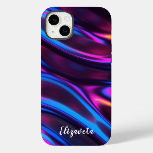 Coque Case-Mate iPhone Personnalisé Faux Iridescente moderne avec nom