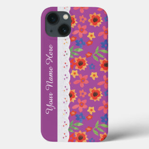 Coques Pour iPhone Personnalisé Floral Print Magenta iPhone 6 Xtreme