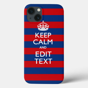 iPhone 13 Case Personnalisé GARDEZ LE CALME ET votre texte sur