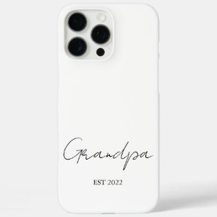 Coque iPhone 16 Pro Max Personnalisé "Grandpa Est. [Année]" -