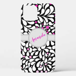 Case-Mate iPhone Case Personnalisé Gras fleurs modernes avec rose ombre