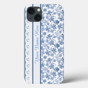 Coque Case-Mate iPhone Personnalisé Indigo Floral Faux Lace iPhone 6 Coqu