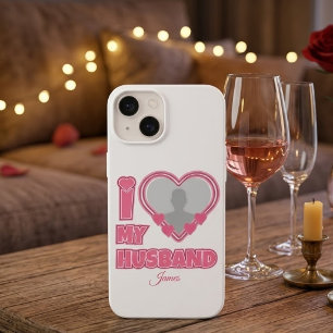 Coque Case-Mate iPhone Personnalisé J'aime mon mari – Ajouter une photo e