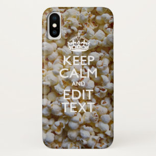 Case-Mate iPhone Case Personnalisé KEEP CALM ET votre texte Popcorn