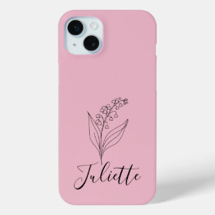 Coque Case-Mate iPhone Personnalisé May Lily de la Vallée Fleur de naissa